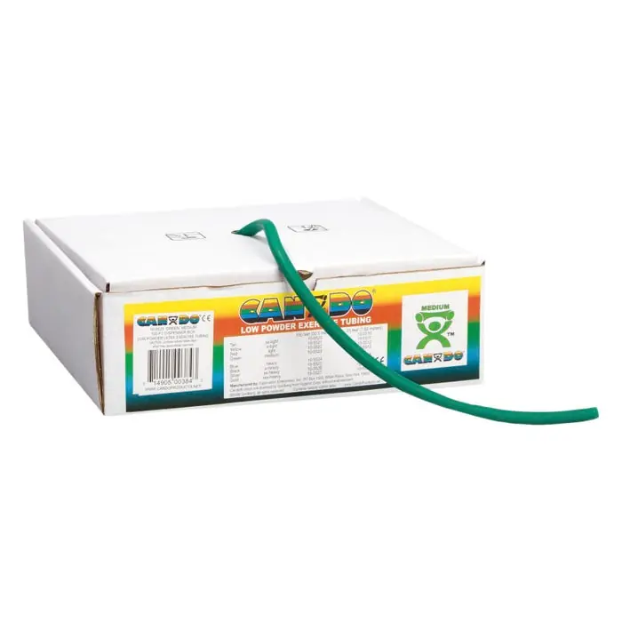 Holiday Sale CanDo Exercise Tubing, Medium, 100 Feet, Green